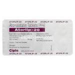 Atorlip-20 アトールリップ、ジェネリックリピトール、アトルバスタチン20mg